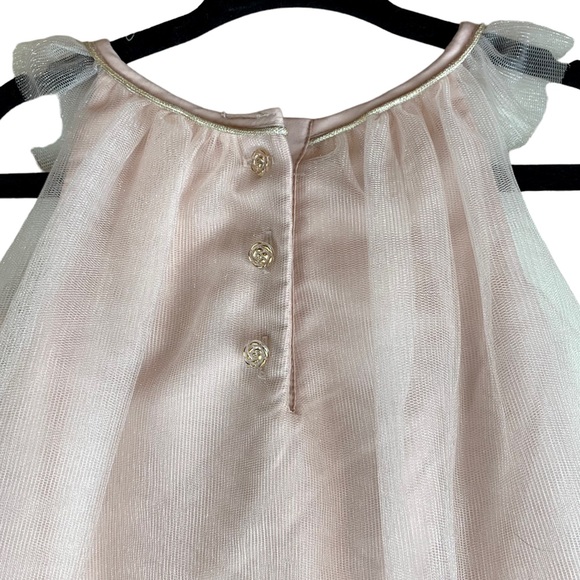 Catherine Malandrino Girls Special Occasion Fancy Dress Pink Blush Embroidered - Picture 10 of 11